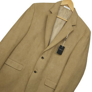 Van Heusen Mens 100% Polyester Blazer Jacket Coat Size 42R Tan NWT $200
